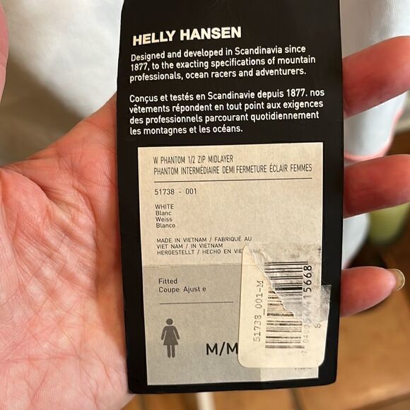 Helly Hansen Phantom 1/2 Zip Midlayer long sleeve top, size M! - Picture 9 of 11